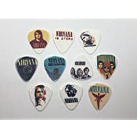 Los mejores  - Juego de púas de guitarra NIRVANA (10 púas-10 diseños diferentes)